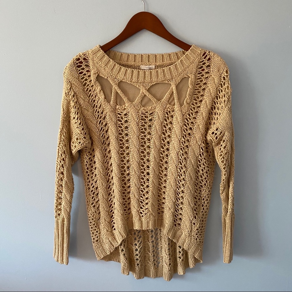Neely Crochet Sweater, XS